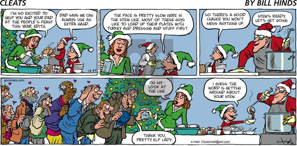 Cleats on Sunday December 24, 2006 Comic Strip