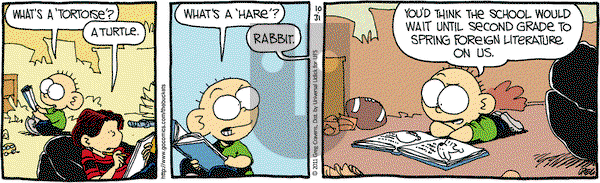 The Buckets on Monday October 31, 2011 Comic Strip