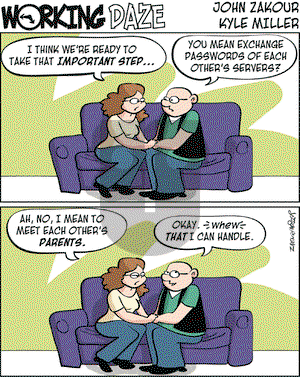 Working Daze on Wednesday October 3, 2007 Comic Strip
