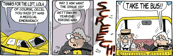 Lola on Saturday December 5, 2015 Comic Strip