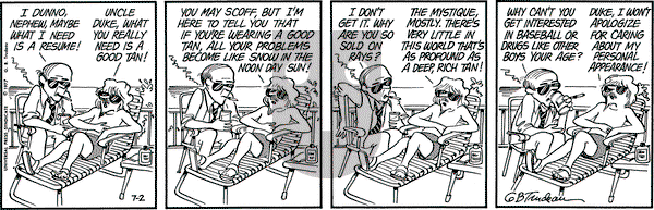 Doonesbury on Saturday July 2, 1977 Comic Strip