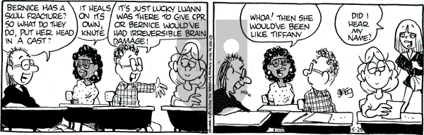 Luann on Monday May 25, 1992 Comic Strip