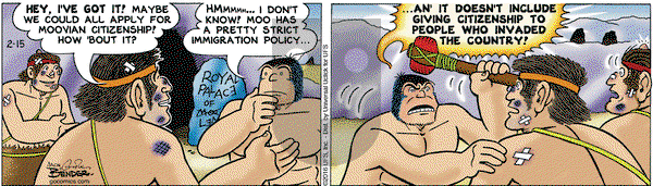 Alley Oop on Monday February 15, 2016 Comic Strip
