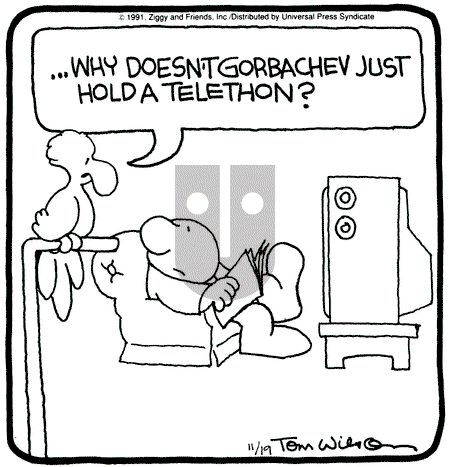 Ziggy - Tuesday November 19, 1991 Comic Strip