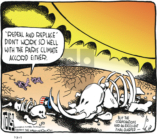 Tom Toles on Monday July 31, 2017 Comic Strip