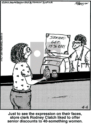 Close to Home on Monday April 4, 2005 Comic Strip