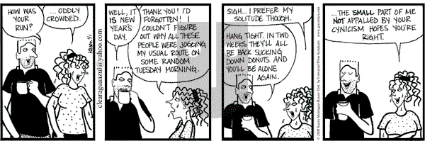 Clear Blue Water on Tuesday January 1, 2008 Comic Strip