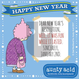 Aunty Acid on Tuesday January 2, 2018 Comic Strip