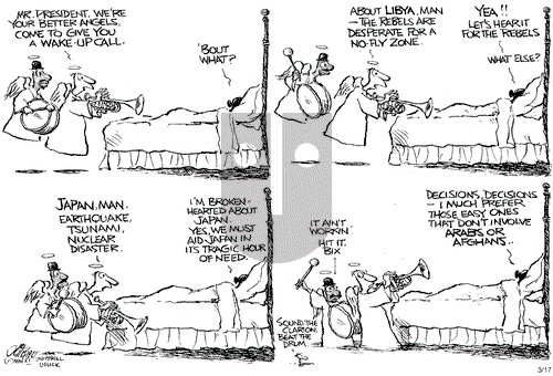 Pat Oliphant on Thursday March 17, 2011 Comic Strip