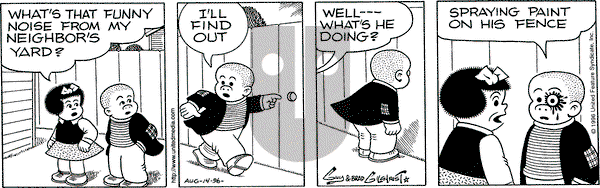 Nancy on Wednesday August 14, 1996 Comic Strip