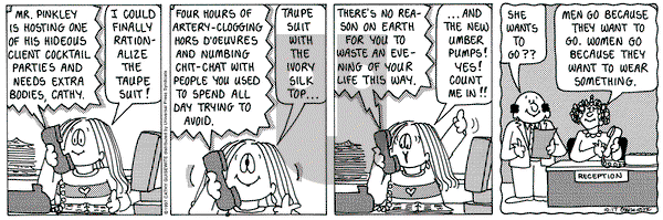 Cathy Classics on Friday October 17, 1997 Comic Strip