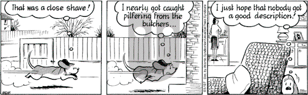 Fred Basset on Tuesday March 7, 2006 Comic Strip
