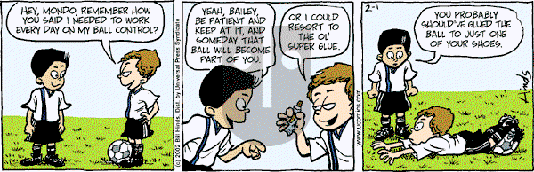 Cleats on Friday February 1, 2002 Comic Strip