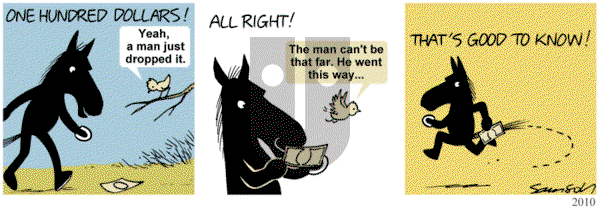 Dark Side of the Horse - Tuesday March 11, 2014 Comic Strip