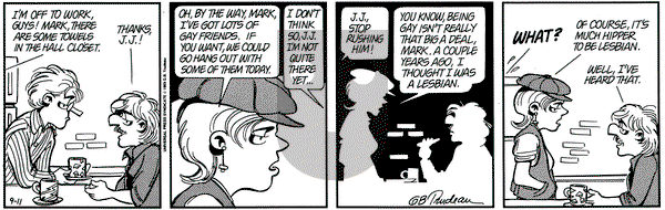 Doonesbury on Saturday September 11, 1993 Comic Strip