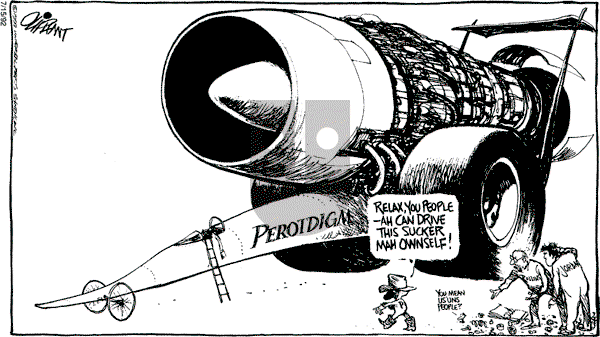 Pat Oliphant - Wednesday July 15, 1992 Comic Strip