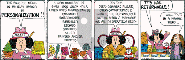 Cathy Classics on Monday December 1, 2003 Comic Strip