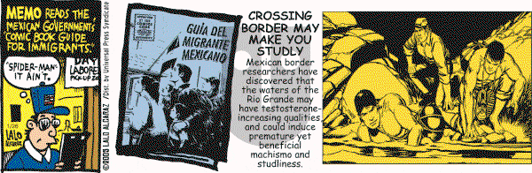 La Cucaracha on Wednesday January 26, 2005 Comic Strip