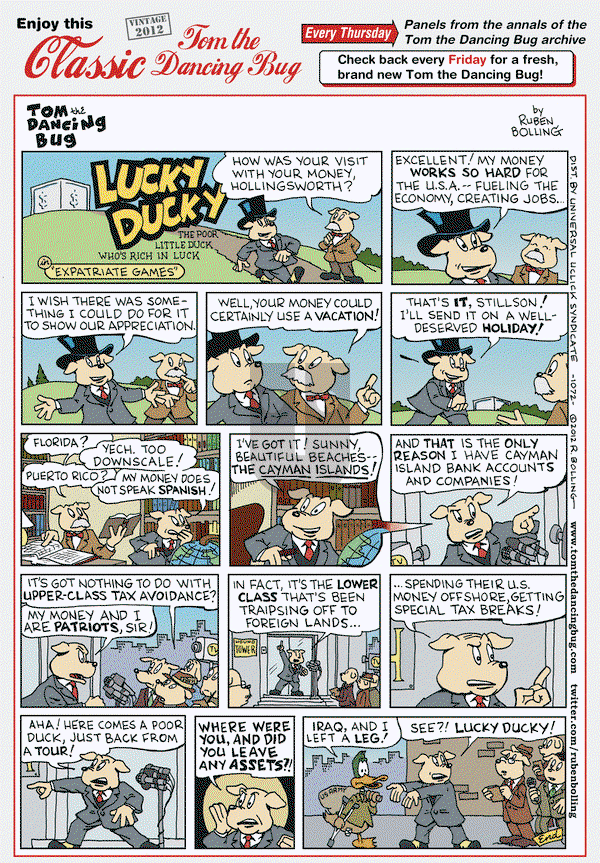 Tom the Dancing Bug on Thursday September 20, 2018 Comic Strip