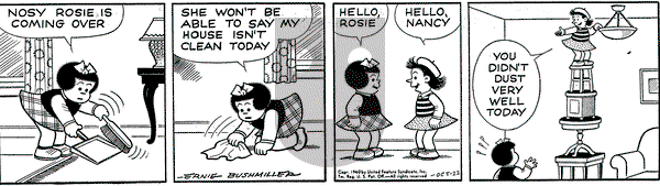 Nancy on Saturday October 22, 1949 Comic Strip