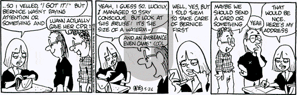 Luann on Tuesday May 26, 1992 Comic Strip