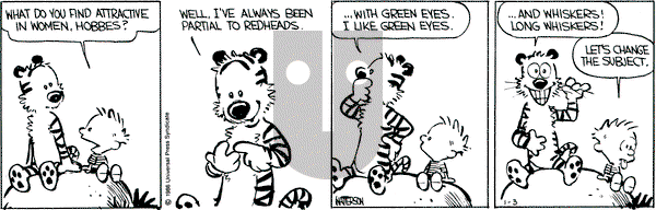 Calvin and Hobbes on Friday January 3, 1986 Comic Strip