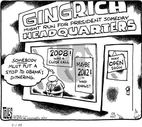 Tom Toles - Sunday November 1, 2009 Comic Strip