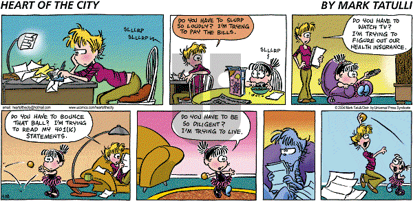 Heart of the City on Sunday April 18, 2004 Comic Strip