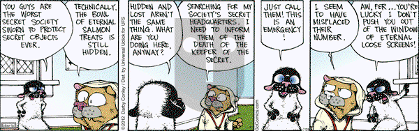 Get Fuzzy on Saturday July 28, 2012 Comic Strip