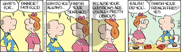 Drabble on Monday April 6, 2009 Comic Strip