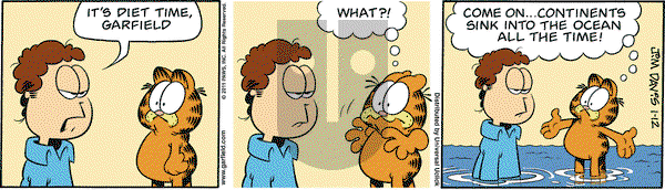 Garfield on Wednesday January 12, 2011 Comic Strip