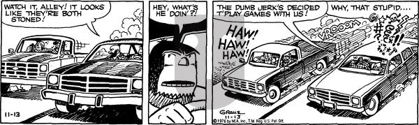Alley Oop on Saturday November 13, 1976 Comic Strip