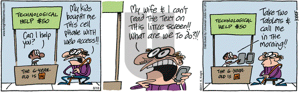 The Knight Life on Thursday August 18, 2011 Comic Strip