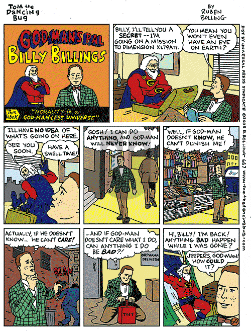 Tom the Dancing Bug on Saturday October 4, 2003 Comic Strip