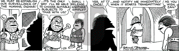 Alley Oop on Thursday January 29, 1998 Comic Strip