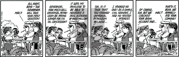 Doonesbury on Saturday October 25, 1975 Comic Strip