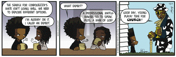 The Boondocks on Monday December 1, 2003 Comic Strip