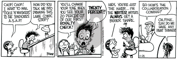 Grand Avenue on Wednesday November 28, 2001 Comic Strip