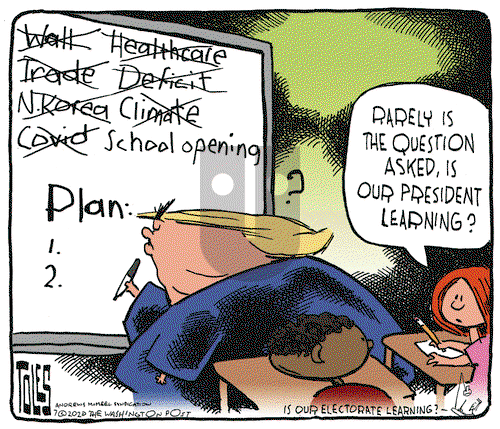 Tom Toles on Wednesday July 29, 2020 Comic Strip