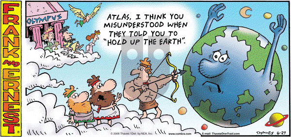 Frank and Ernest on Sunday June 29, 2008 Comic Strip