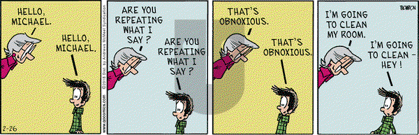 Grand Avenue on Monday February 26, 2018 Comic Strip