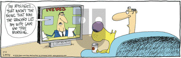 The Duplex on Monday March 14, 2016 Comic Strip