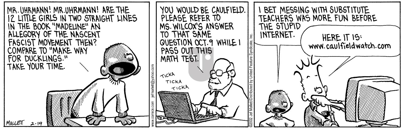 Frazz - Tuesday February 19, 2002 Comic Strip
