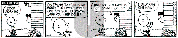 Peanuts on Sunday September 26, 1982 Comic Strip