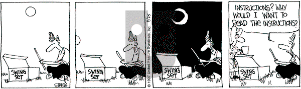 The Buckets on Friday April 25, 1997 Comic Strip
