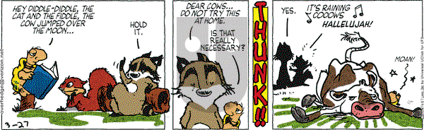 Over the Hedge on Wednesday March 27, 2013 Comic Strip