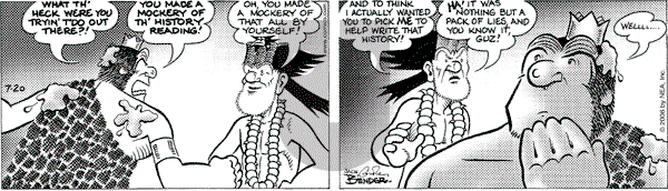 Alley Oop on Thursday July 20, 2006 Comic Strip
