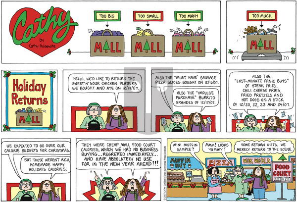Cathy Classics on Sunday December 30, 2007 Comic Strip