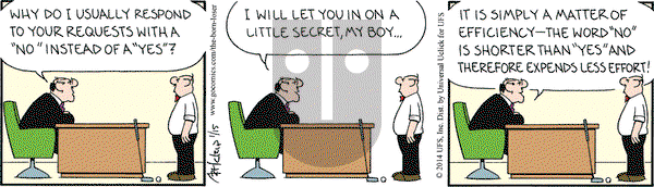 The Born Loser on Wednesday January 15, 2014 Comic Strip