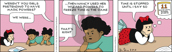 Nancy on Friday August 24, 2018 Comic Strip